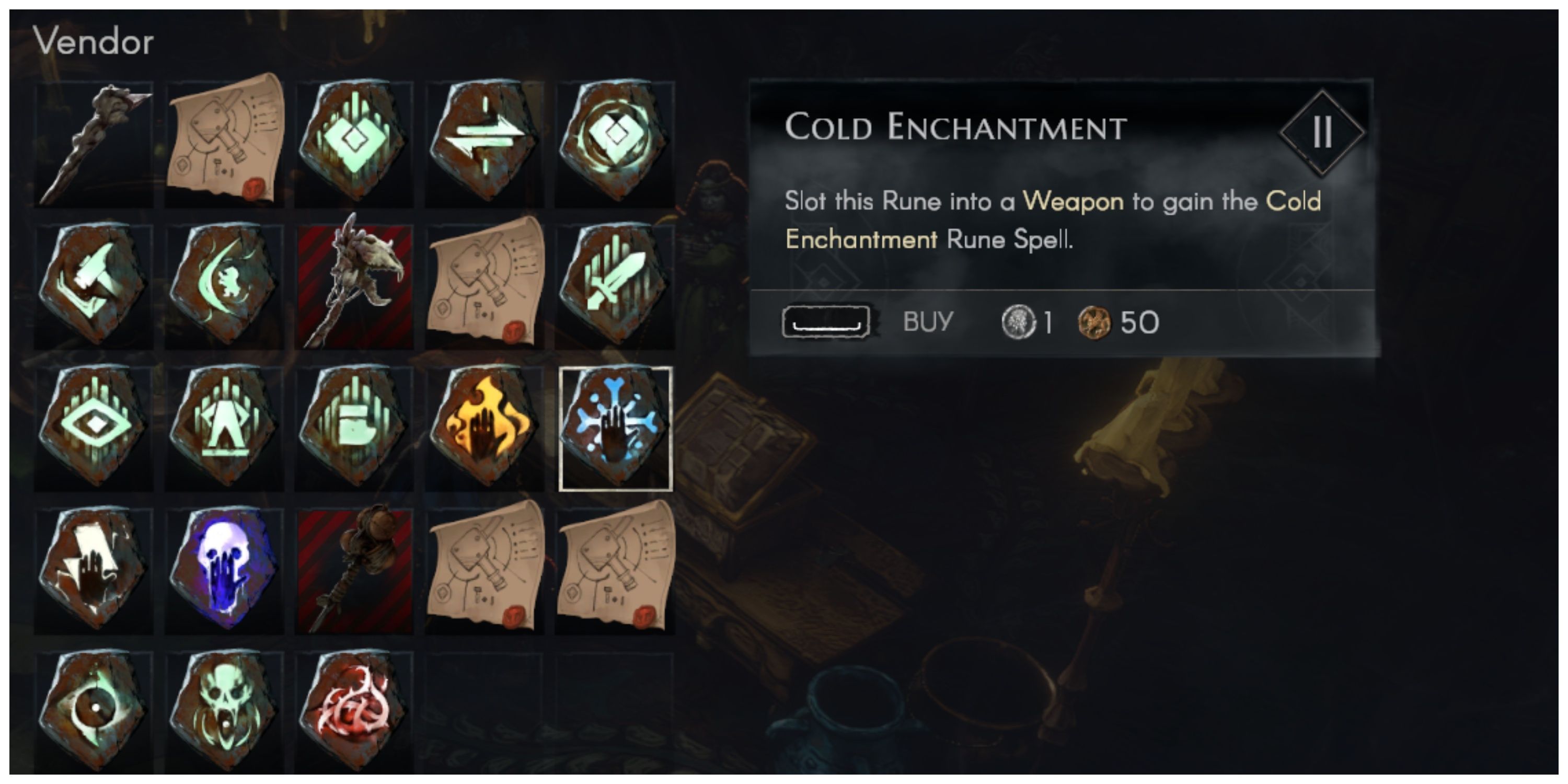No Rest For The Wicked - Cold Enchantment Rune