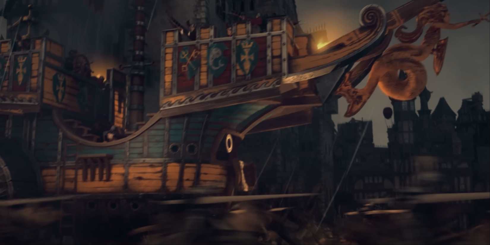 total War warhammer 3: land ship - new empire unit