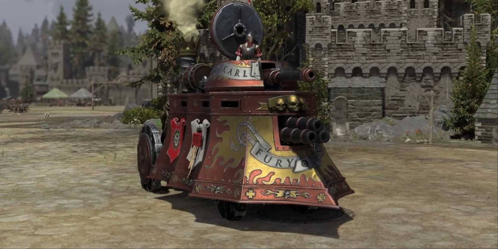 Total War Warhammer 3 Steam tank volley gun new empire unit