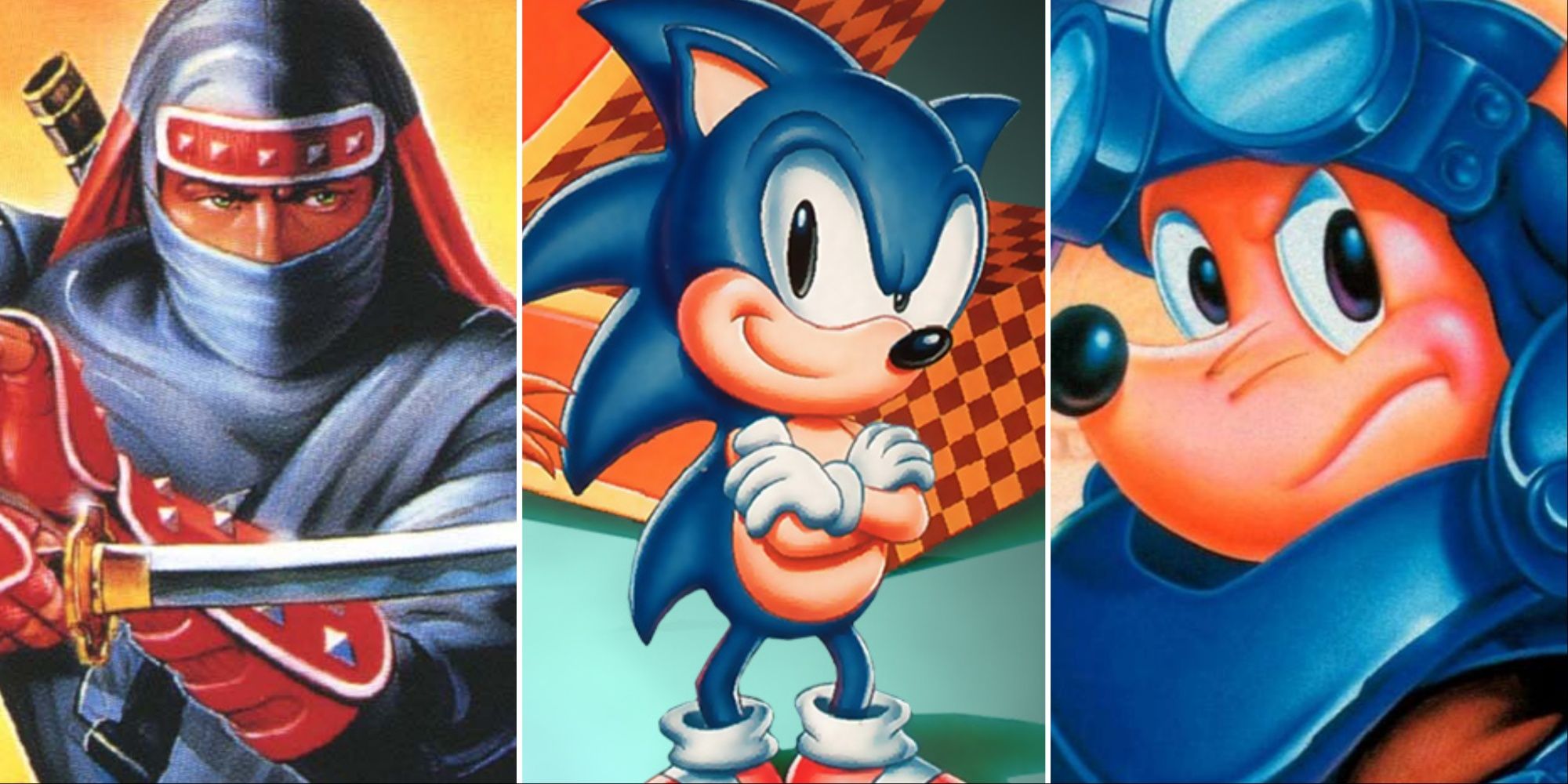 Shinobi 3: Return Of The Ninja Master, Sonic The Hedgehog 2, And Rocket Knight Adventures Featured
