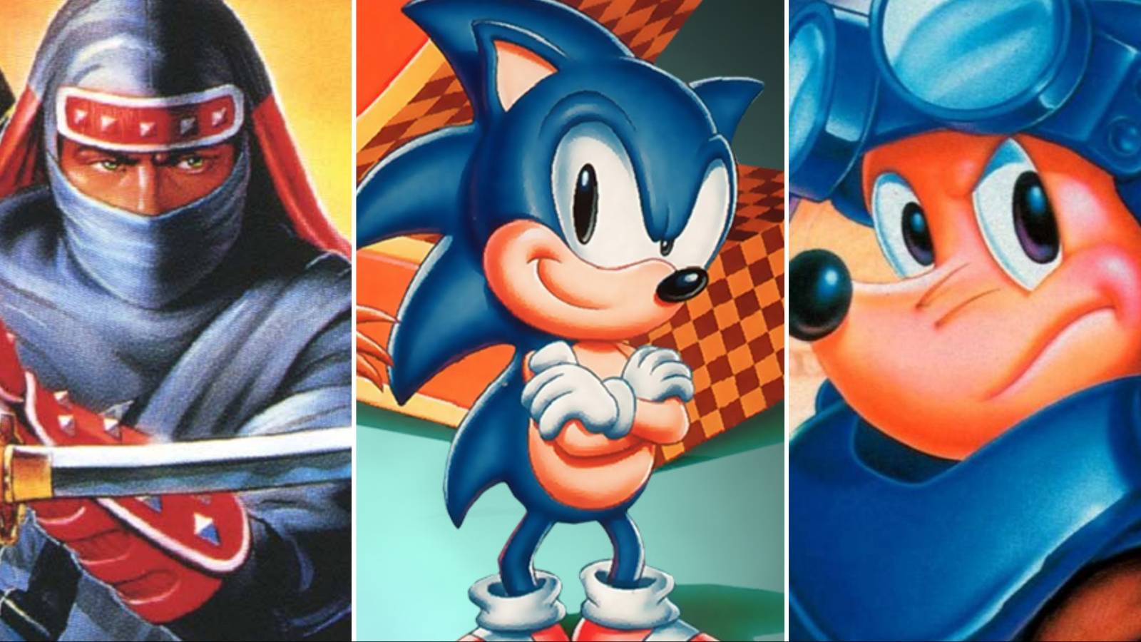 Shinobi 3: Return Of The Ninja Master, Sonic The Hedgehog 2, And Rocket Knight Adventures Featured