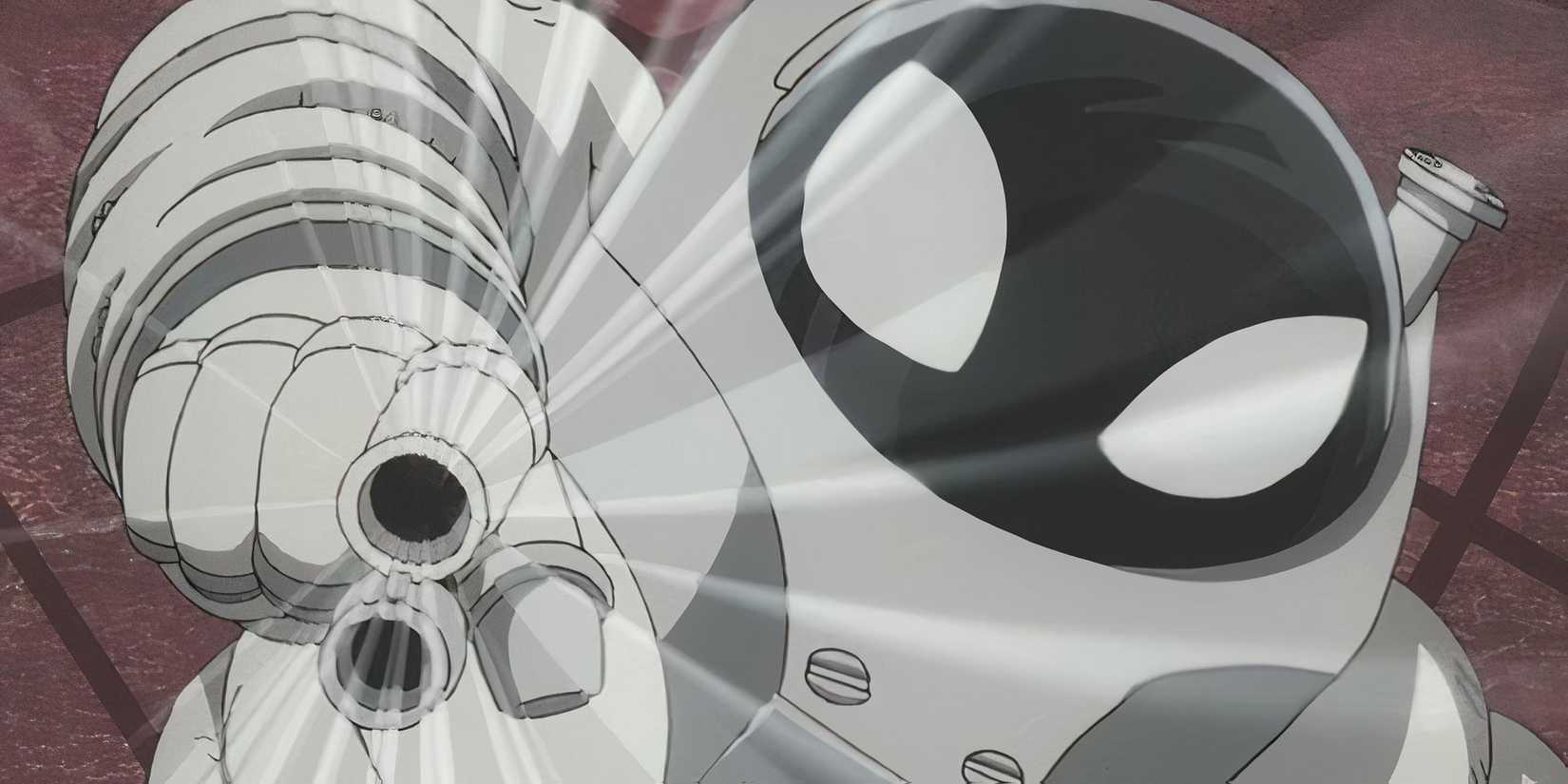 Thirteen uses his Black Hole Quirk in My Hero Academia.