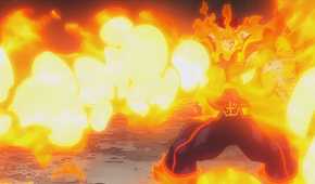 10 Pengguna Api di Anime Terkuat, Dibuat Peringkatnya 24 Endeavor using his Hellflame Quirk to blast Tomura with flames in My Hero Academia
