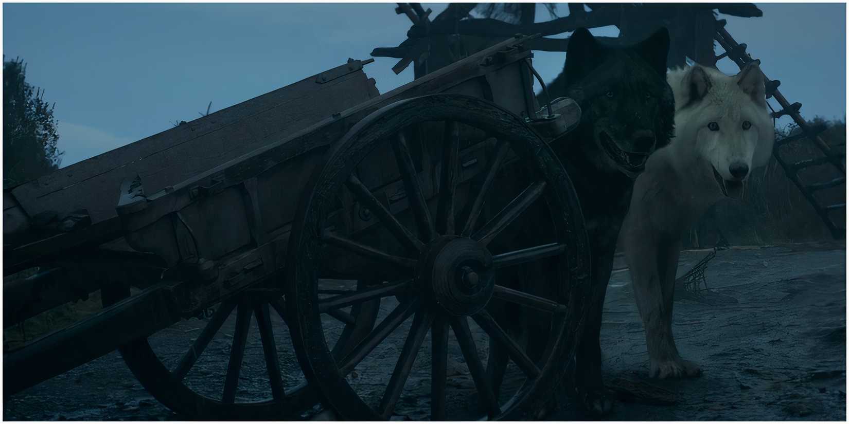 Shaggydog and Summer in Game of Thrones.