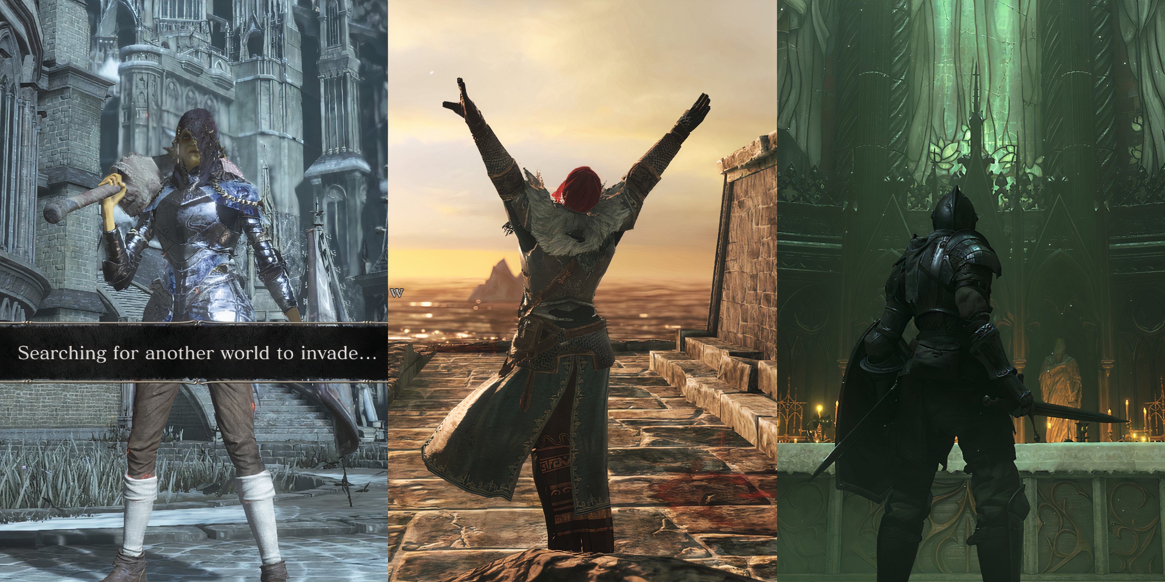 Best SoulsBorneGames For PvP, Ranked Three characters from Souls Games