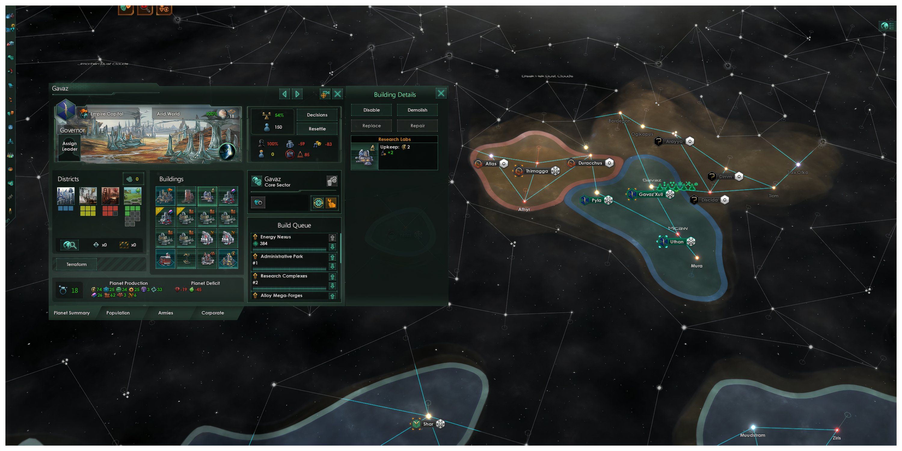 Stellaris - Planet Overview