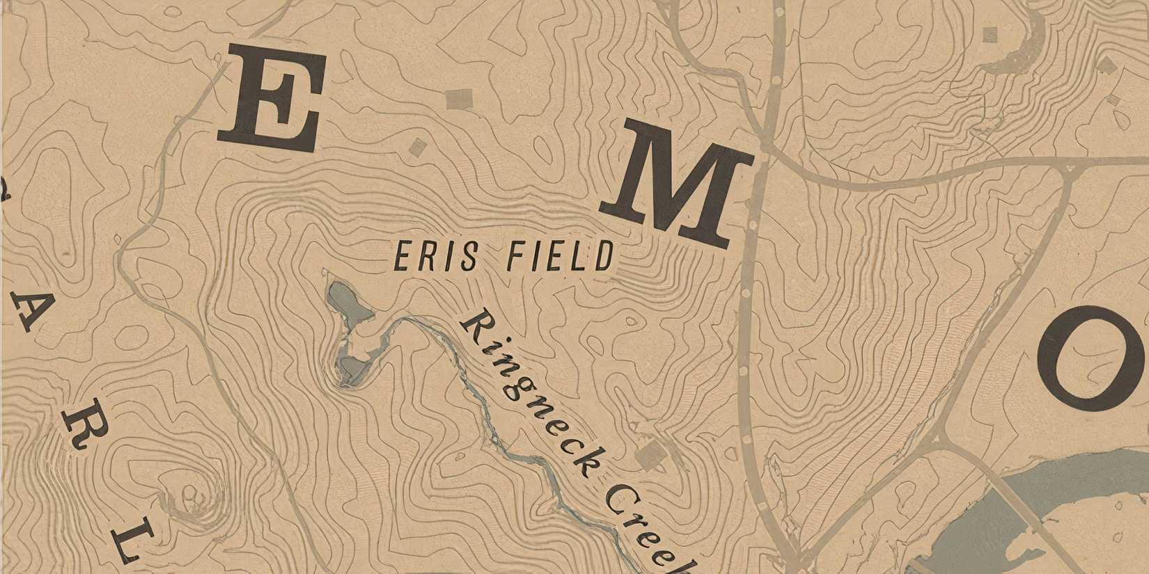 Red Dead Redemption 2: Eris Field Map