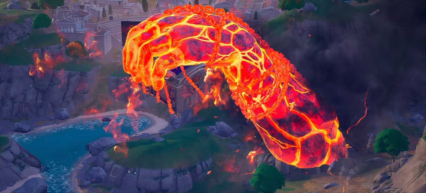 titan hand holding the pandora's box