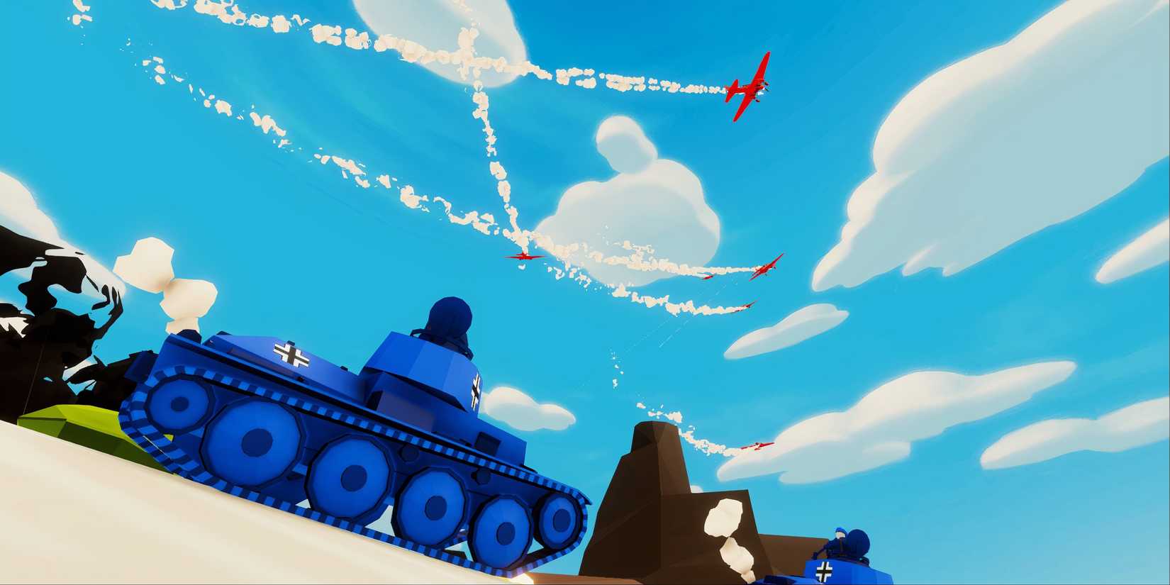 Total Tank Simulator - Planes Flying Over Tank
