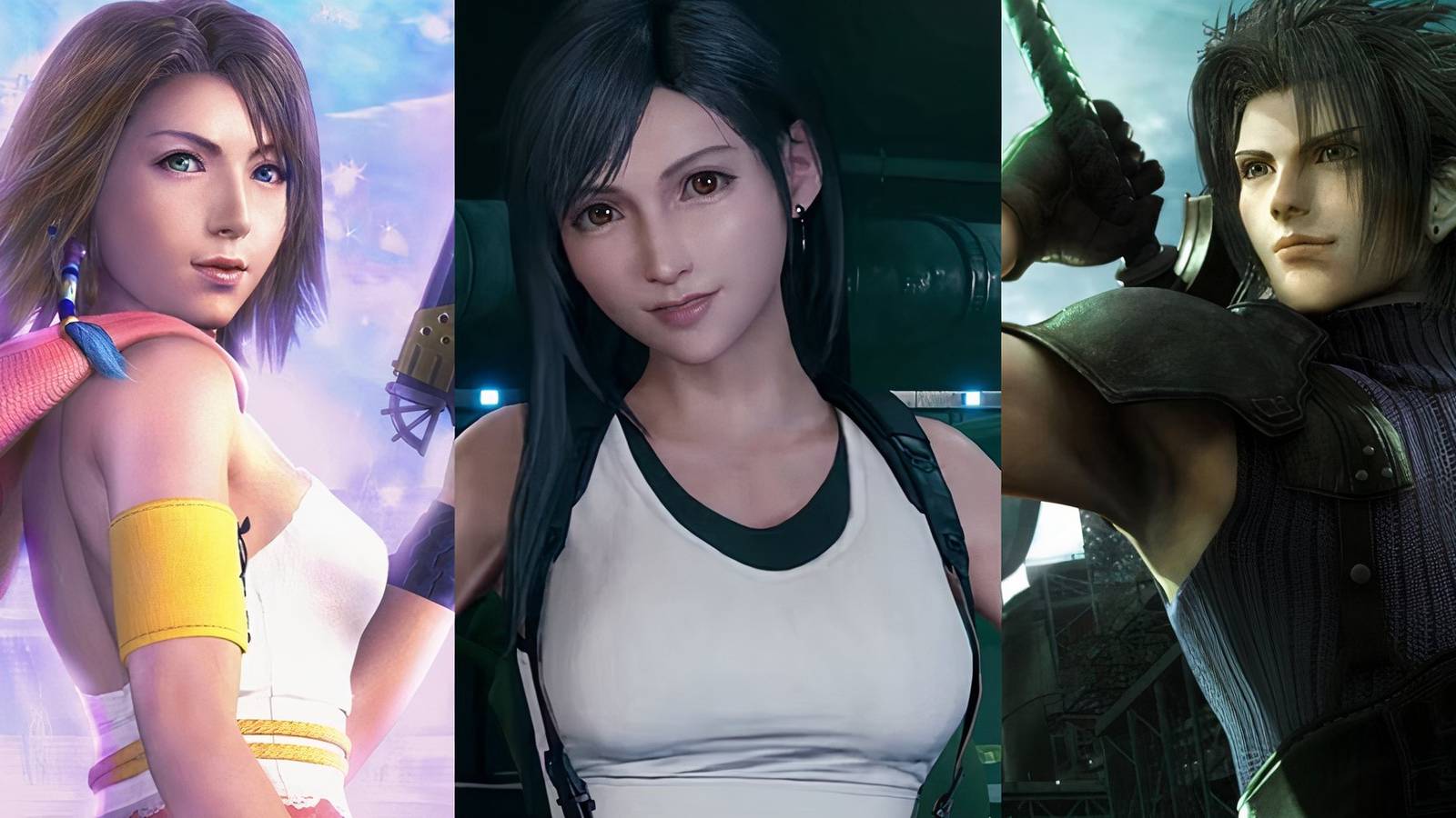 Yuna, TIfa and Zack, most selfless Square Enix heroes feature image