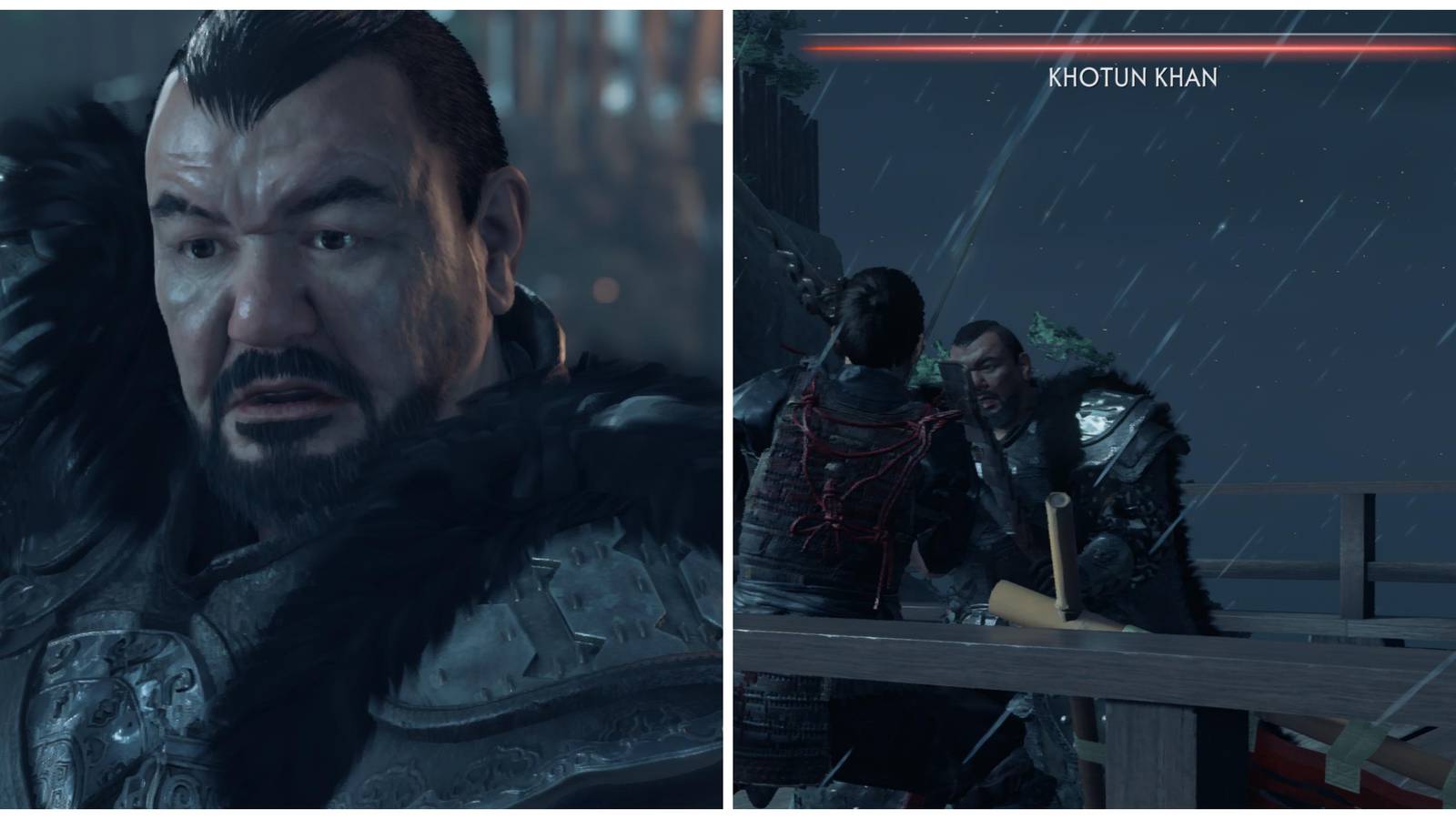 Khotun Khan vs jin sakai