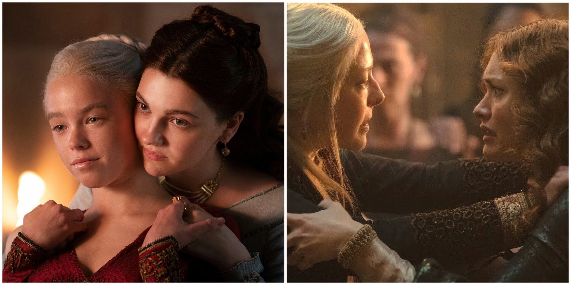 Younger Iterations of Rhaenyra and Alicent vs. older in House of the Dragon.