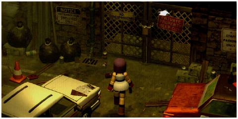 Crow Country - Approaching A Locked Gate