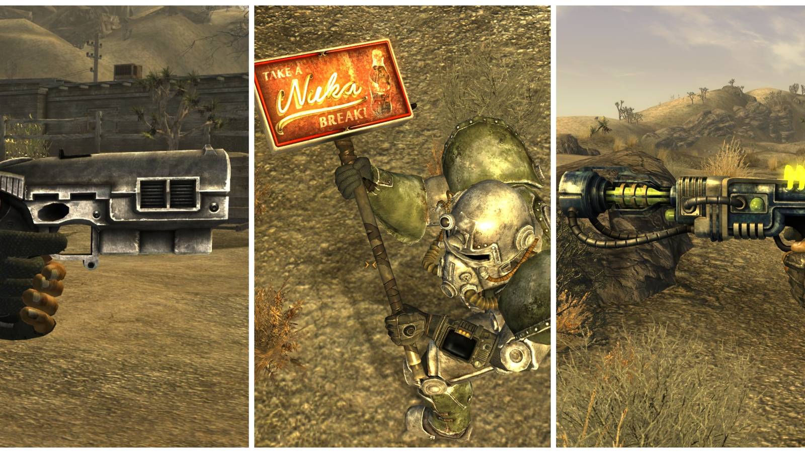 fallout new vegas power armor with gun runners weapons