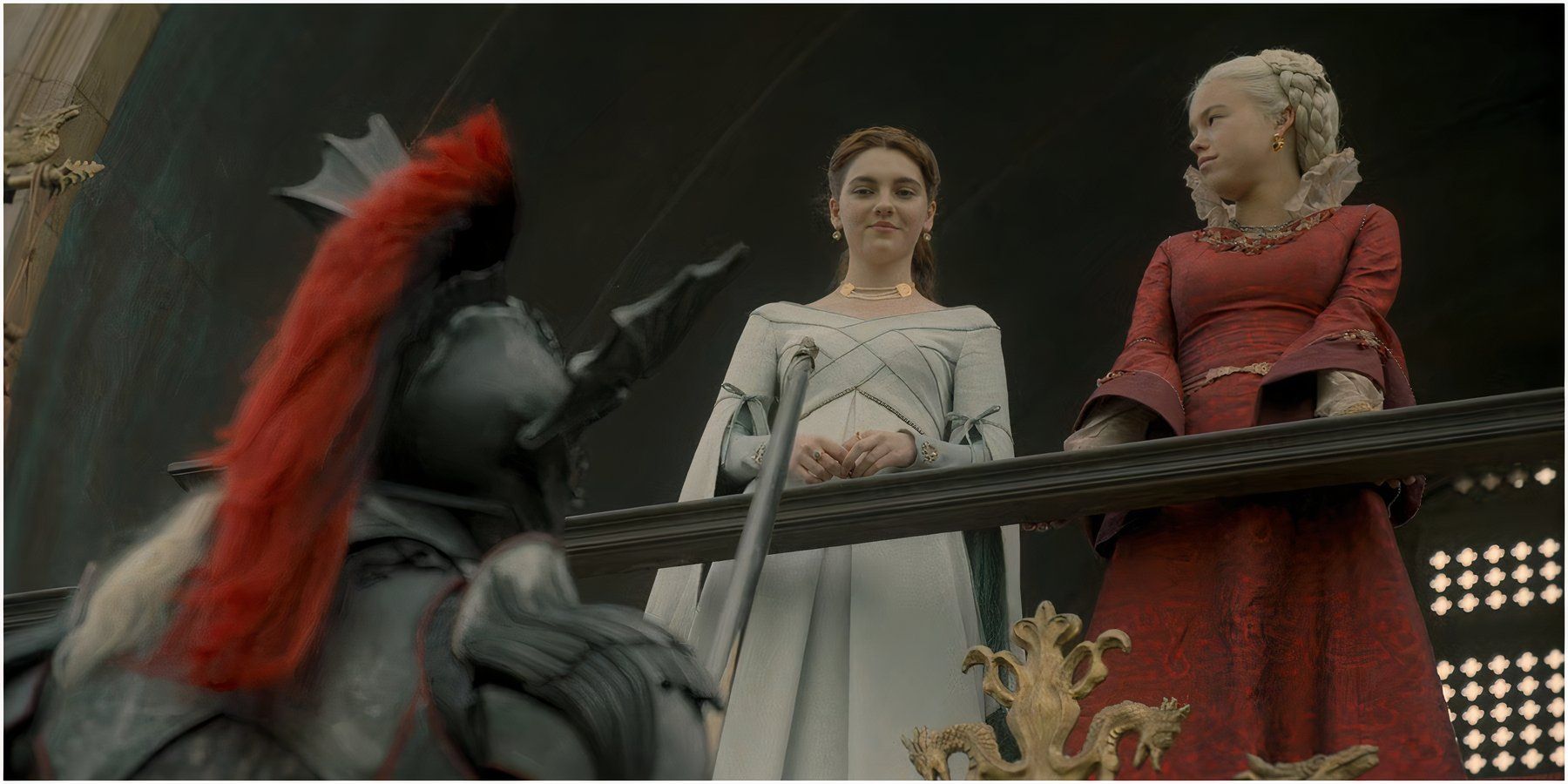 Daemon Targaryen Alicent Hightower and Rhaenyra Targaryen in House of the Dragon.
