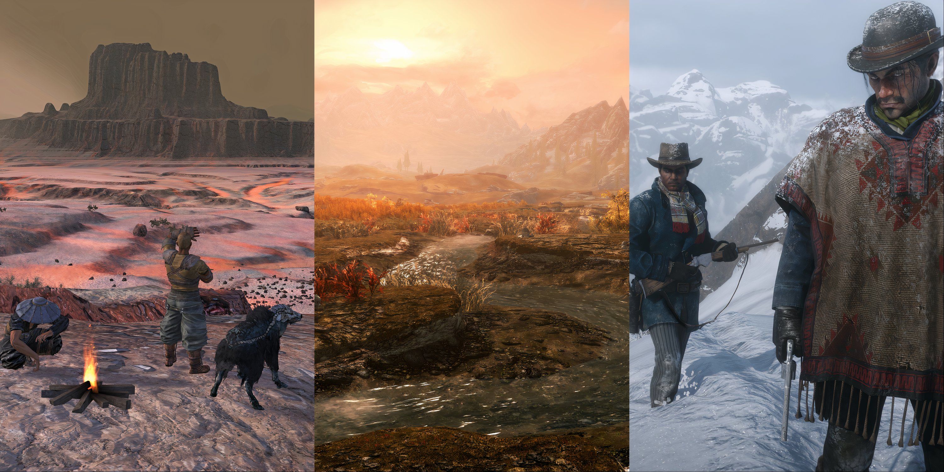 Most open RPGs of all time - kenshi, skyrim and red dead redemption 2