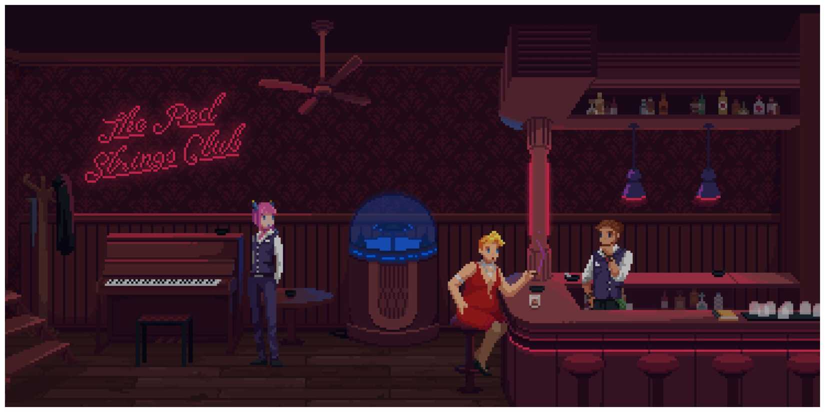 The Red Strings Club - People Talking At The Bar