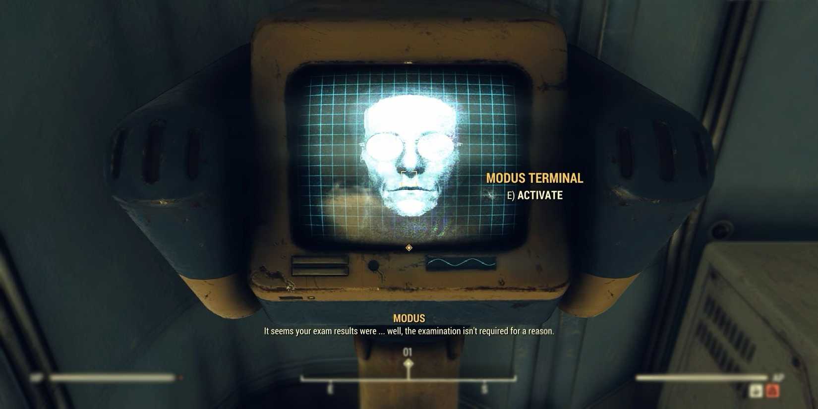 image showing modus, and ai companion, in fallout 76