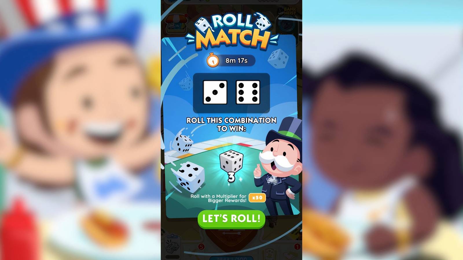 Monopoly GO Roll Match flash event