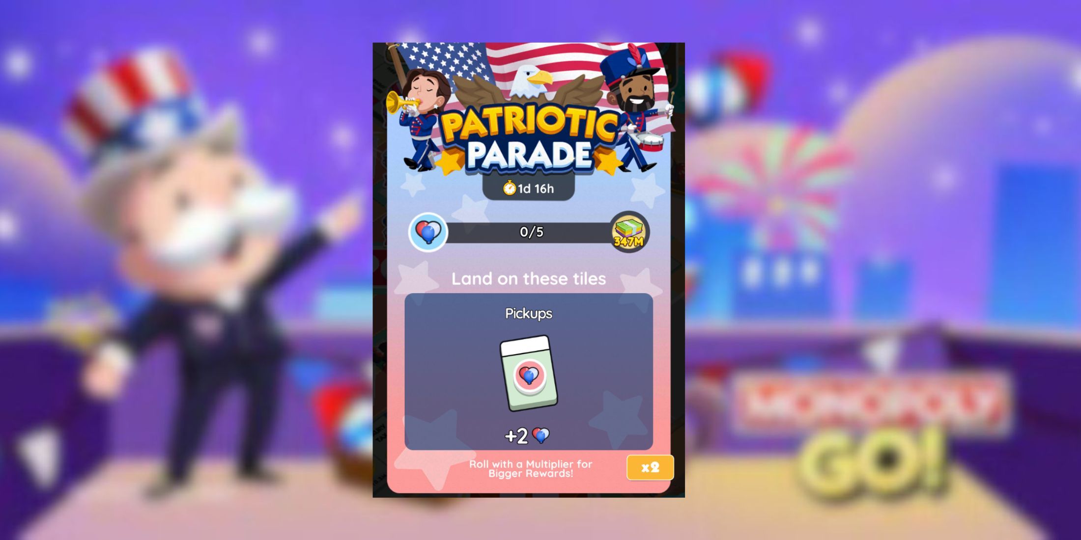 monopoly go patriotic parade