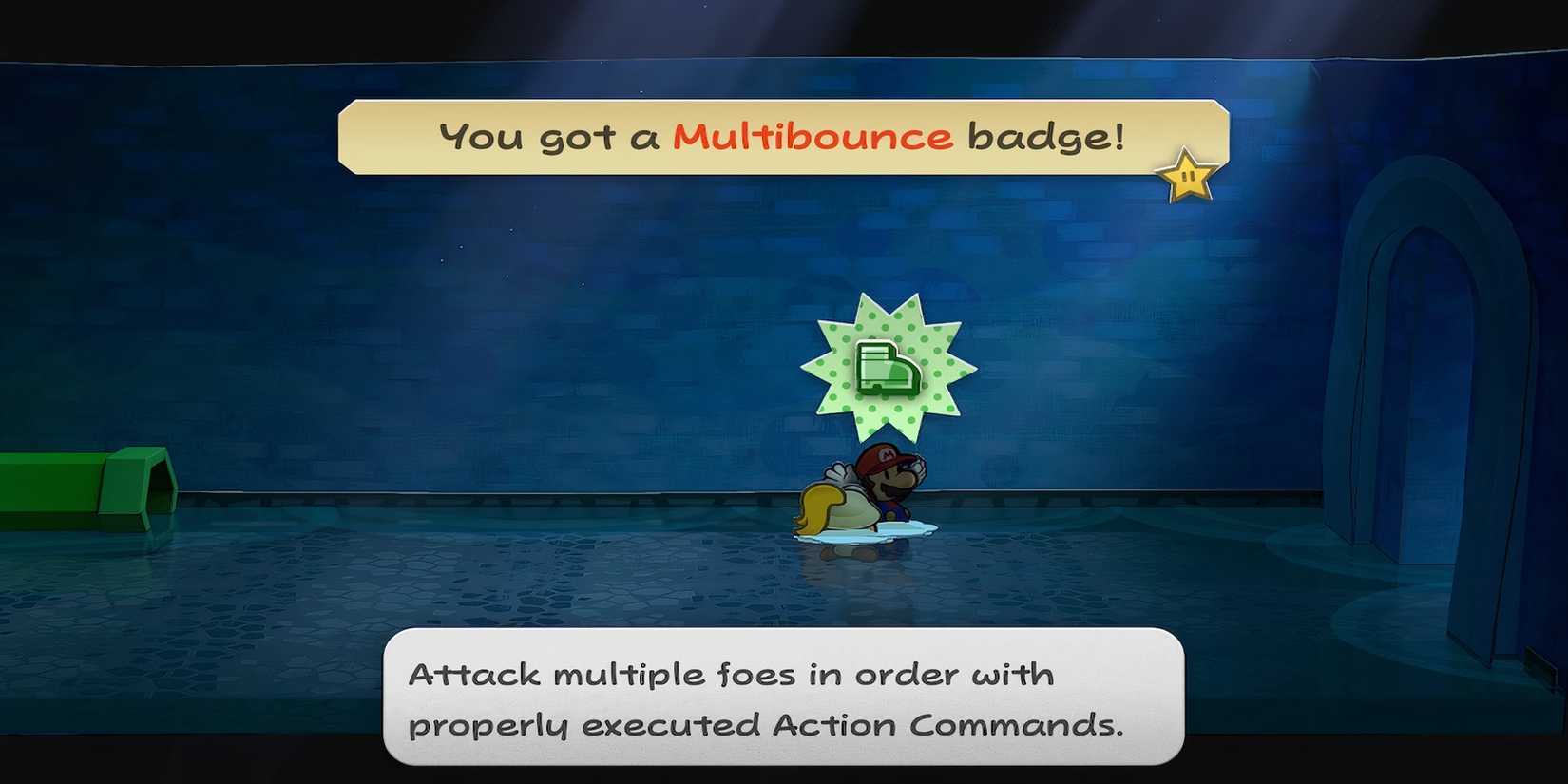 Multibounce badge in Paper Mario The Thousand-Year Door