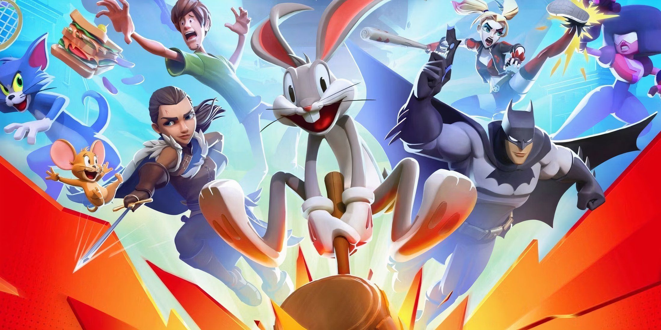 Multiversus characters with Bugs Bunny at center