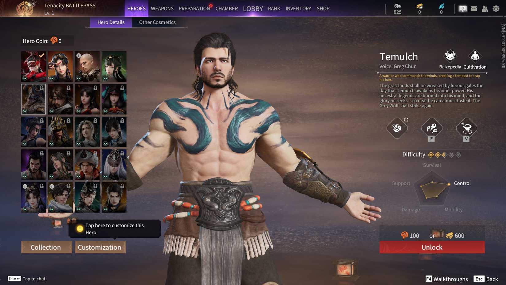 Image of the character Temulch in Naraka Bladepoint