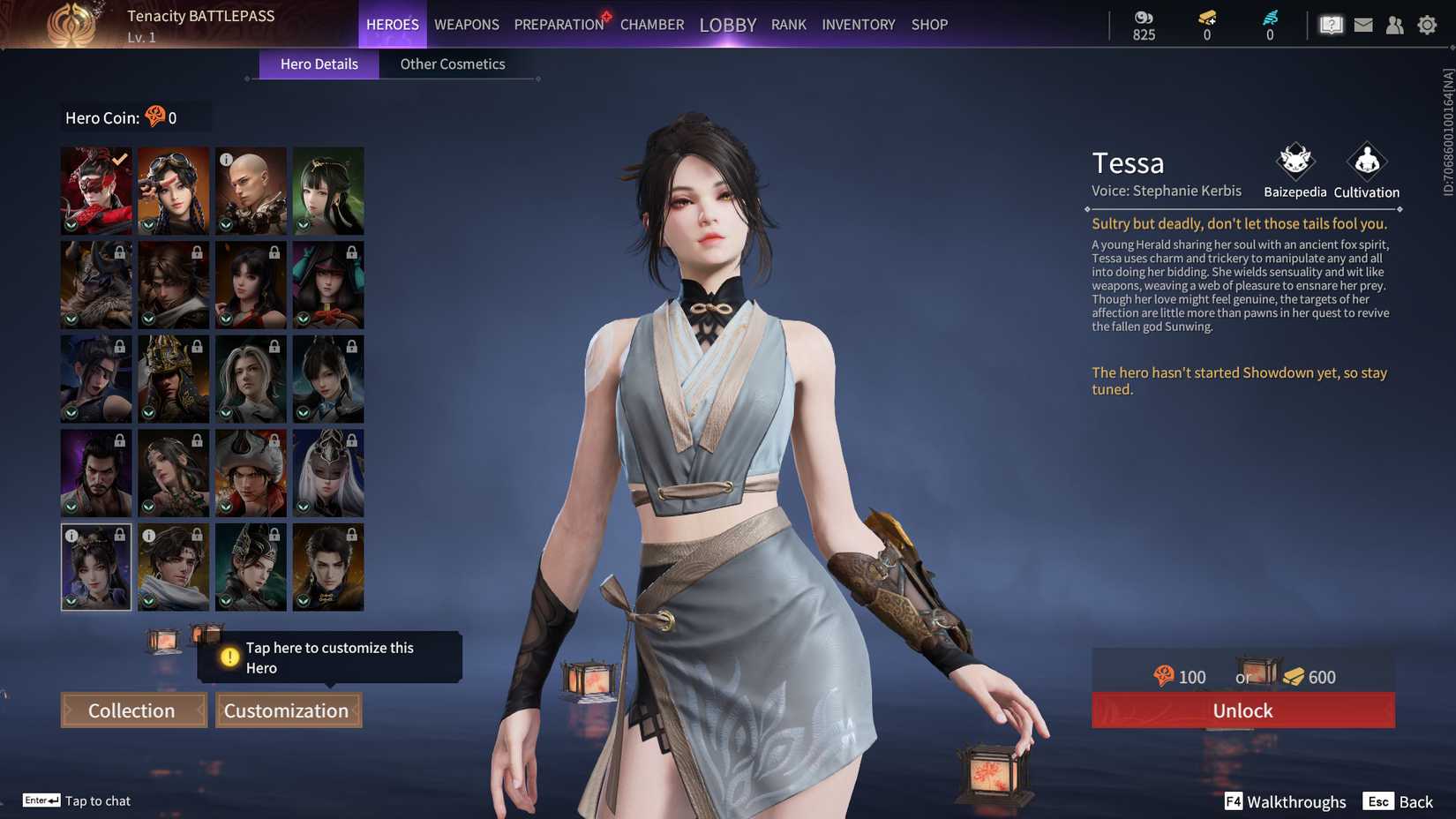 Image of the character Tessa in Naraka Bladepoint