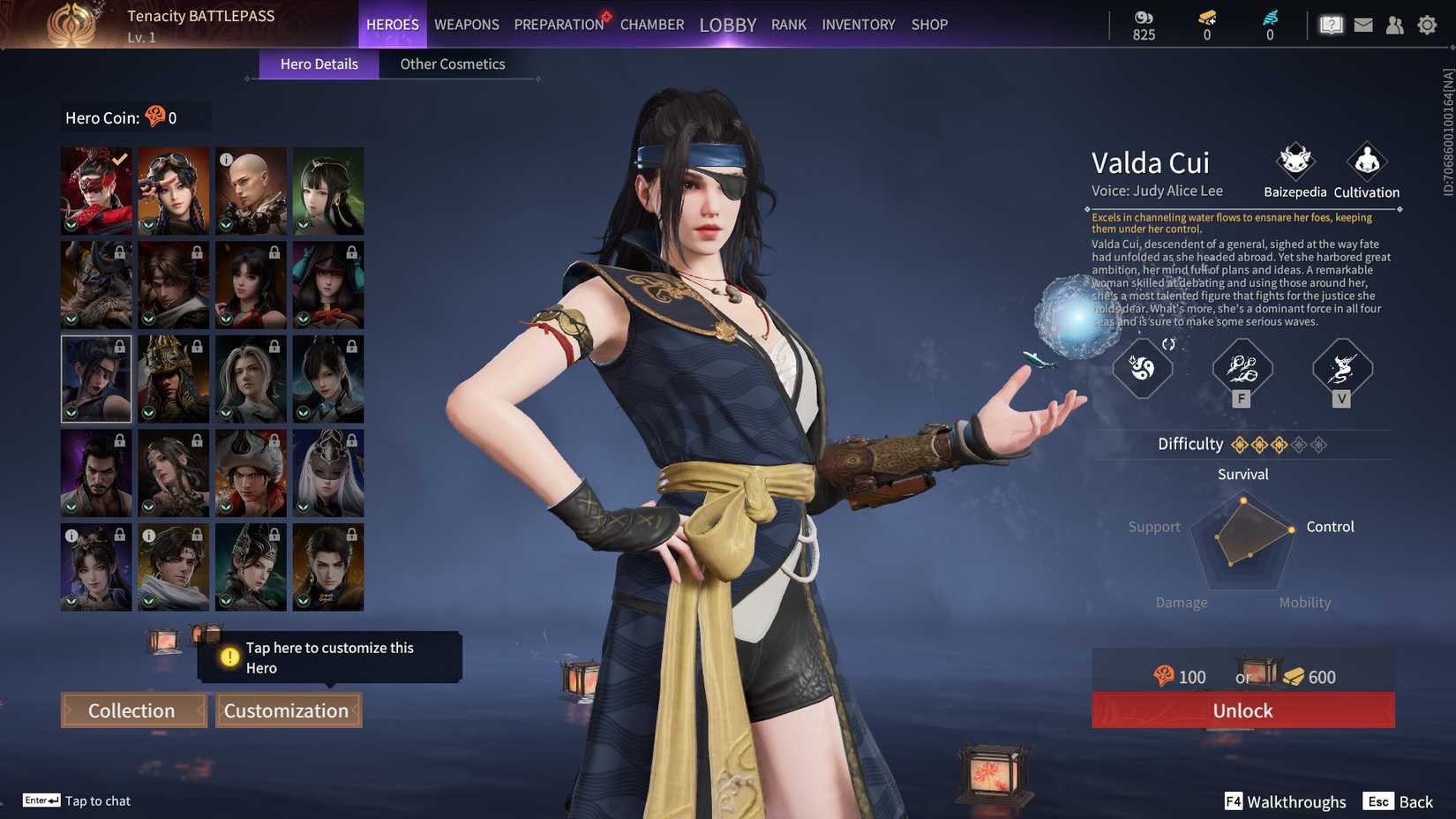 Image of the character Valda Cui in Naraka Bladepoint