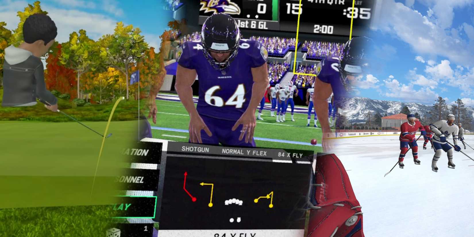 NFL Pro Era II Golf+ NHL Sense Arena football golf hockey training drills pro simulator