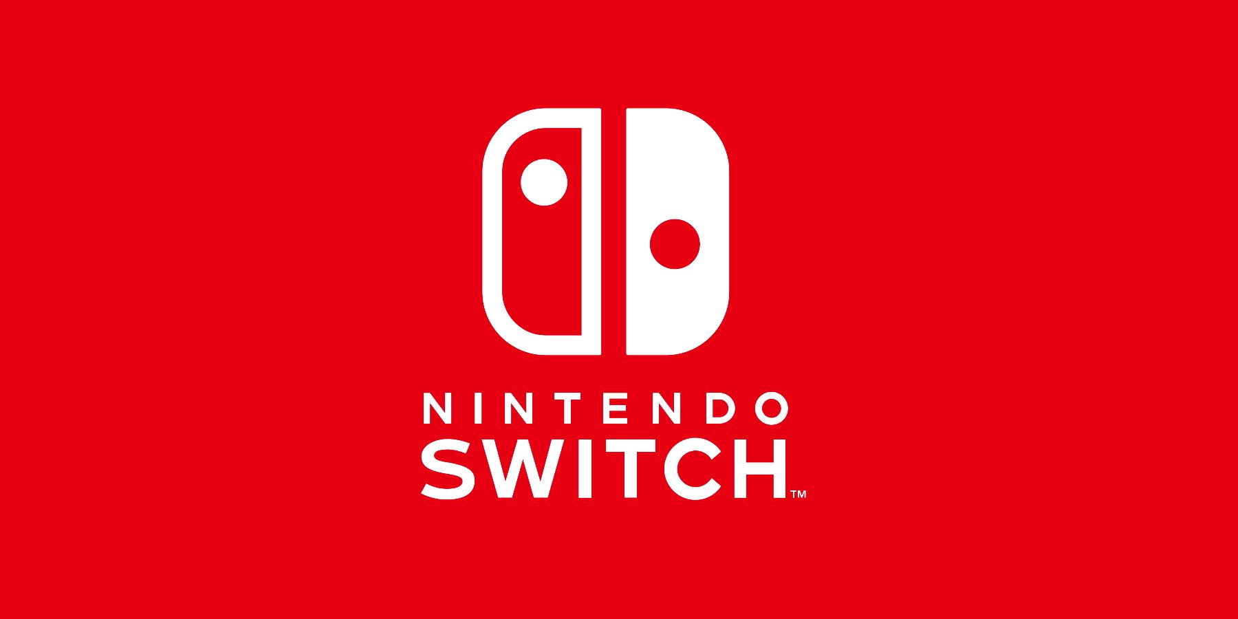 The logo for the Nintendo Switch set against a Nintendo red background.