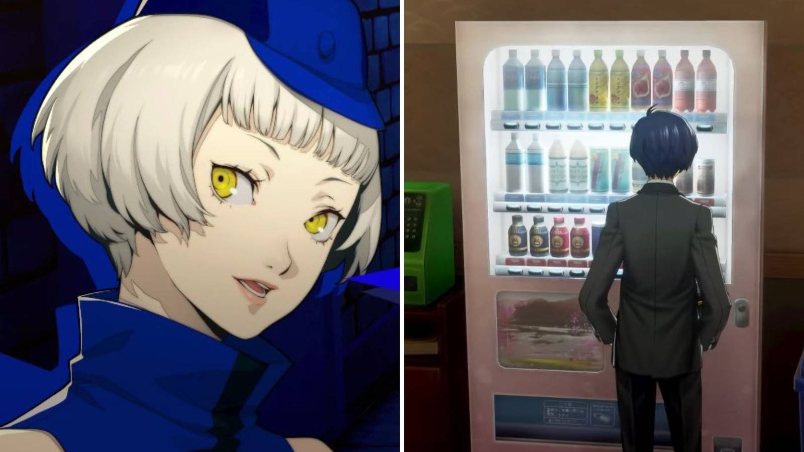 The Persona 3 Reload character is completing Request 96 by retrieving the Oden Juice.