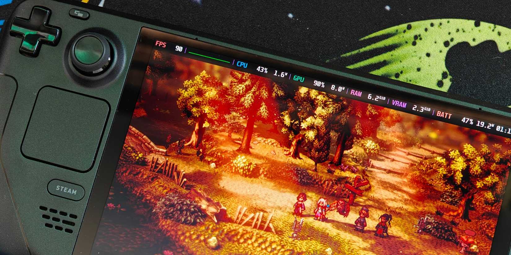 Octopath Traveler 2 Steam Deck OLED FPS