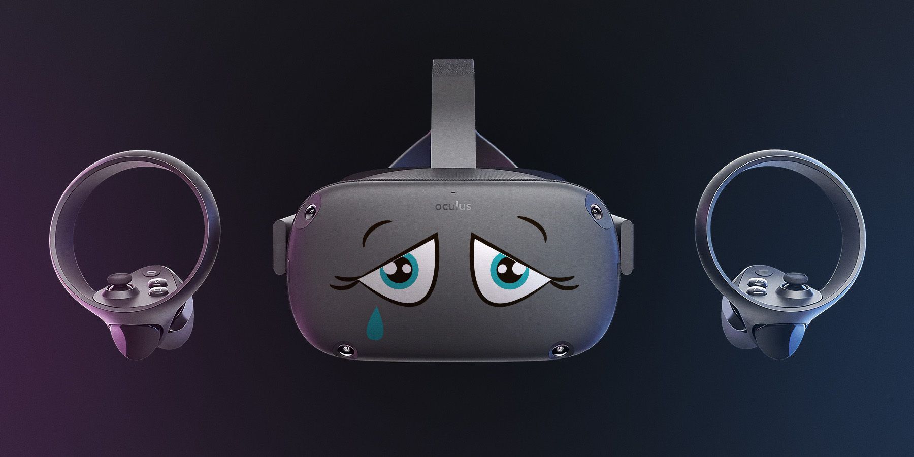 oculus quest headset sad