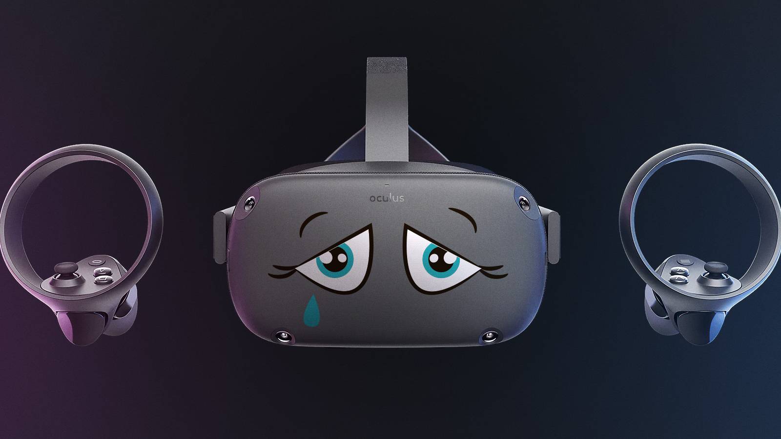 oculus quest headset sad