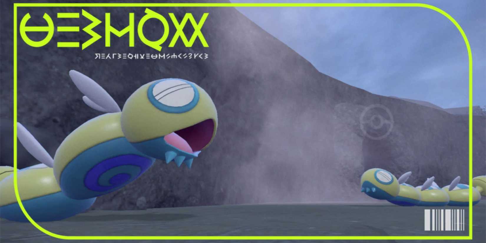 Official Pokedex image of Dudunsparce, showing it's two different forms.