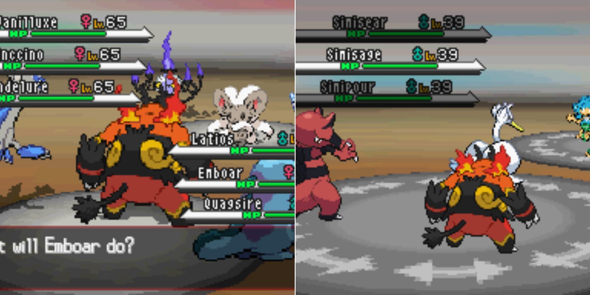 Official screenshot of Triple Battles and Rotation Battles.