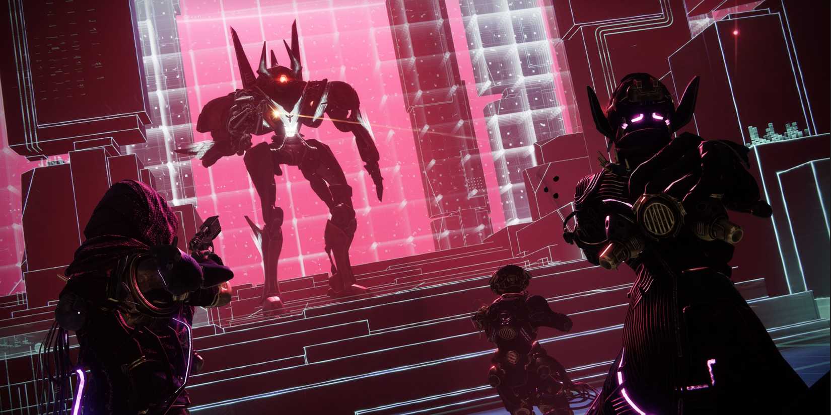 Guardians fighting Override activity final boss