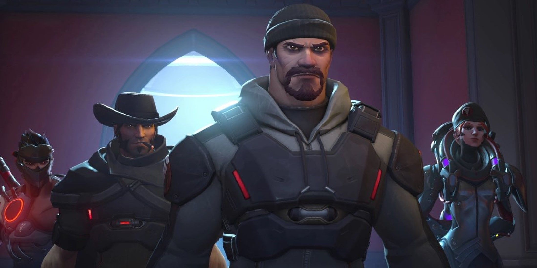 reaper cassidy genji and moira from blackwatch in ow2