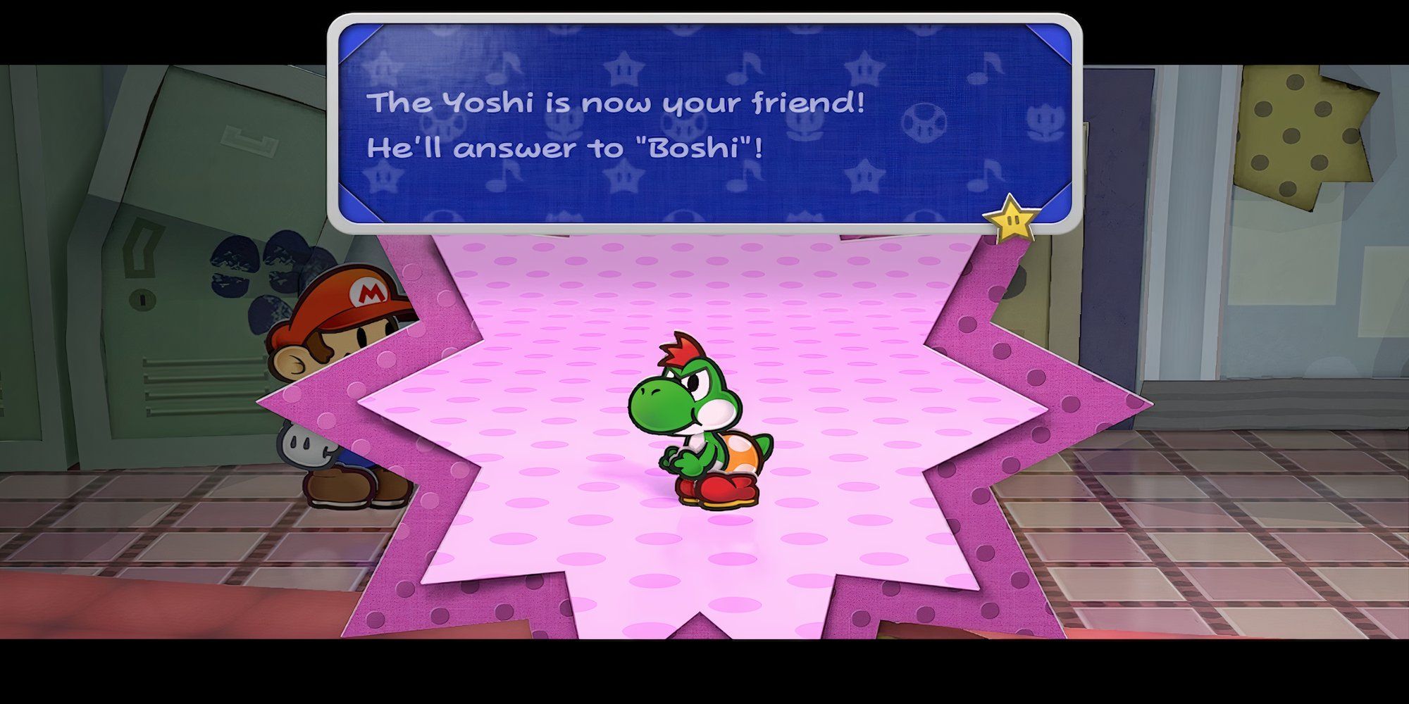Yoshi in Paper Mario The Thousand-Year Door