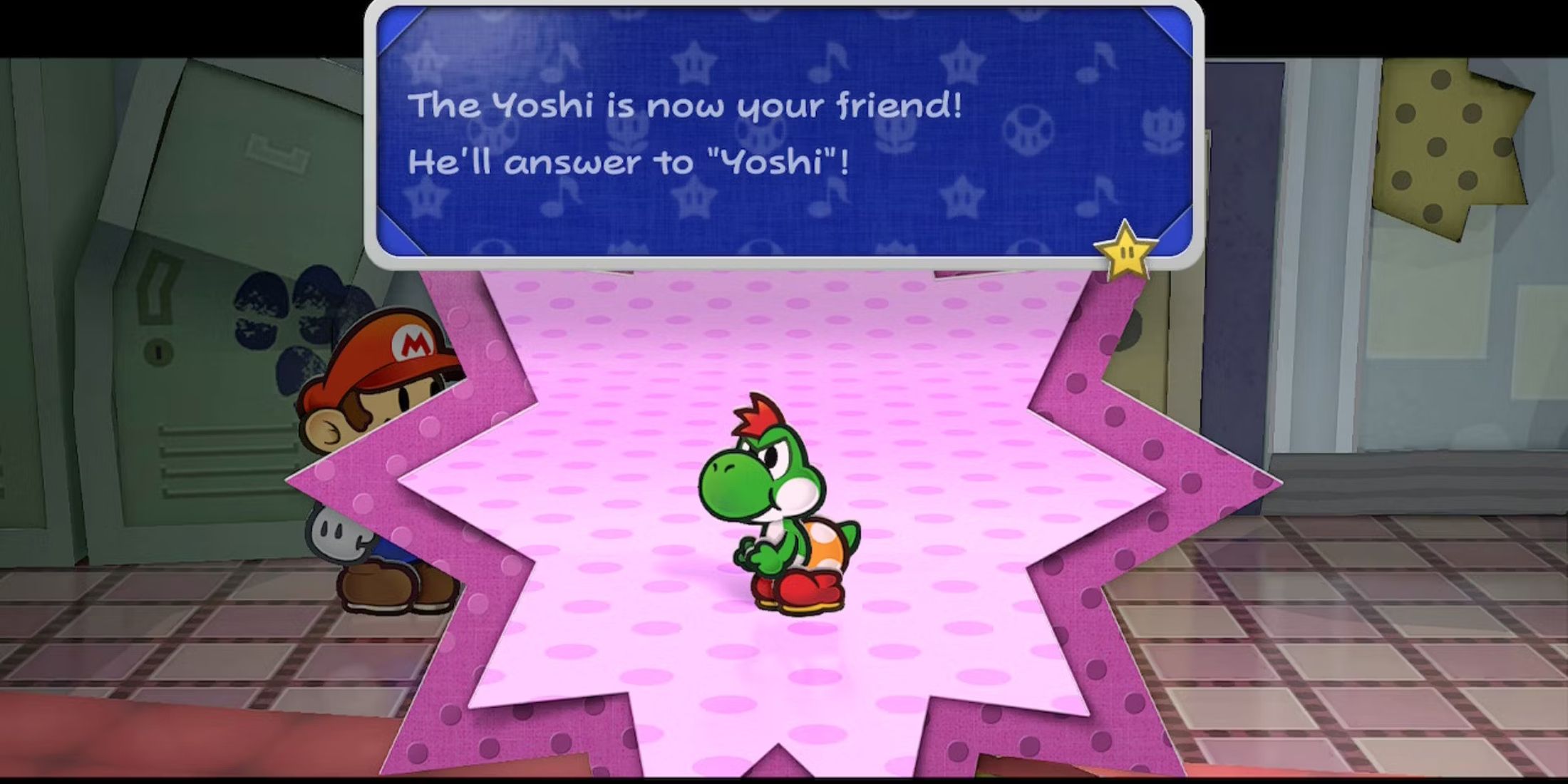 How to Pick Yoshi's Color in Paper Mario The ThousandYear Door