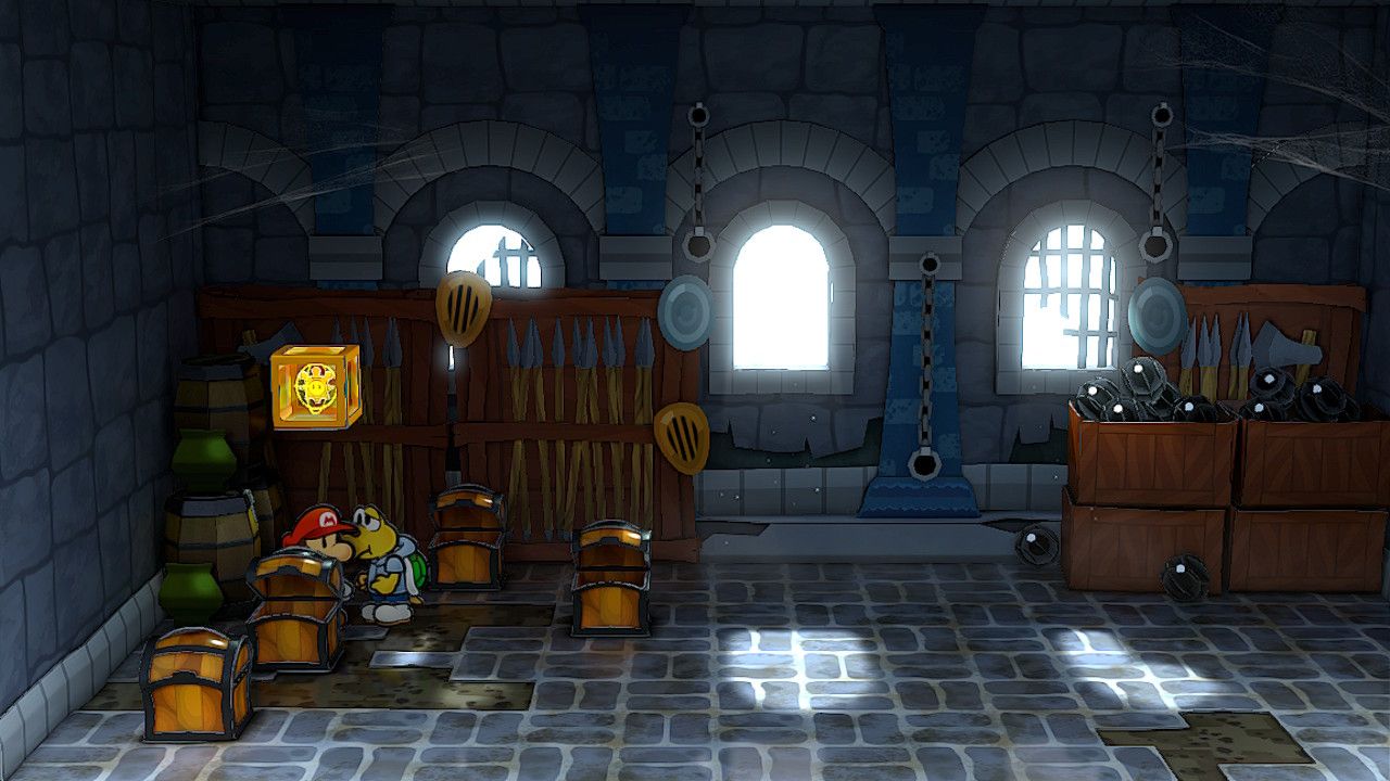 Image of the shine sprite in Ms. Mowz's room in Paper Mario TTYD