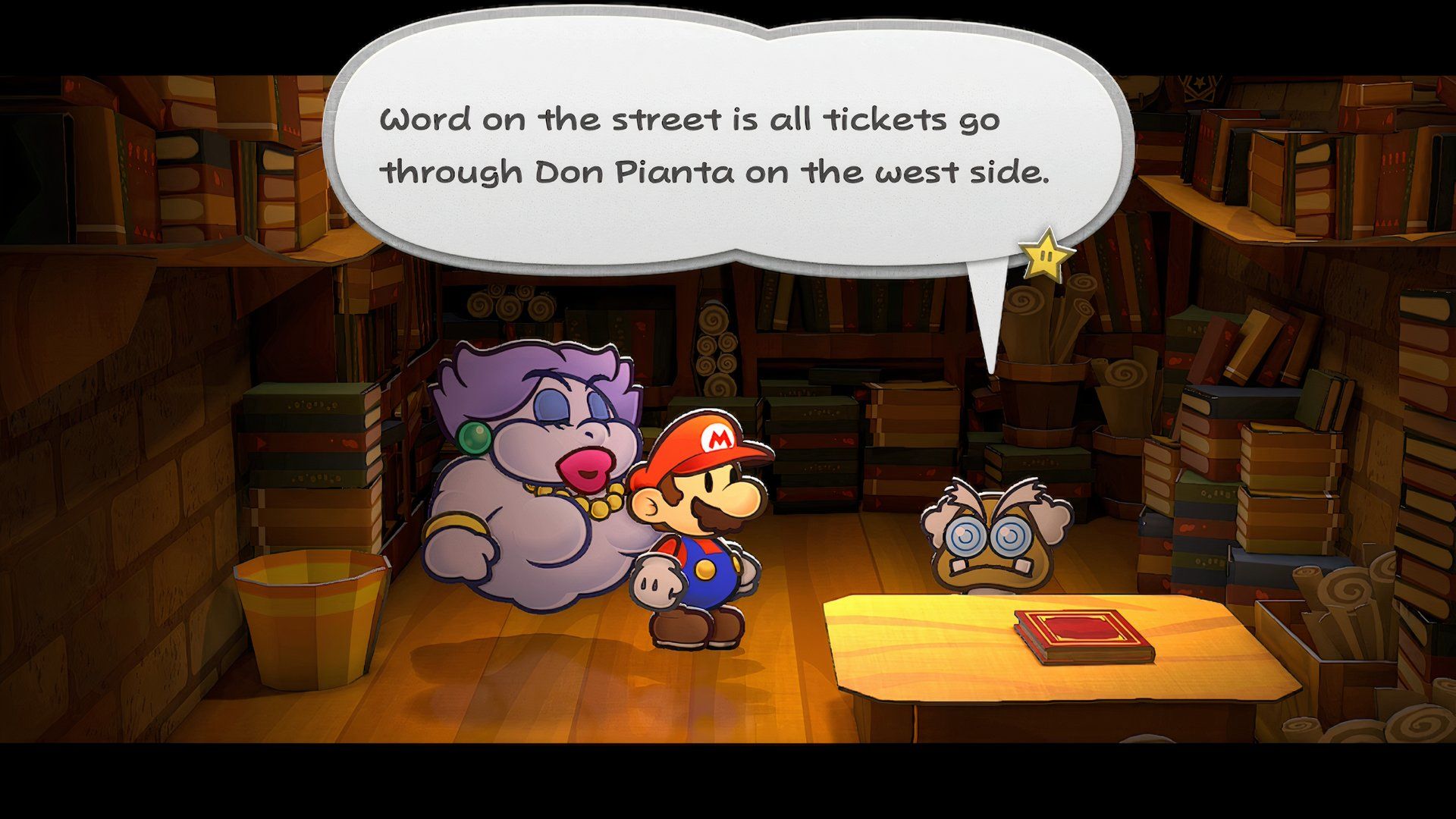 Paper Mario: The Thousand-Year Door - Professor Frankly Tells Mario about Don Pianta