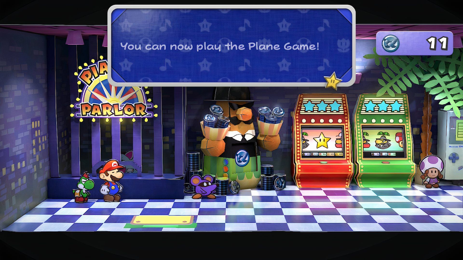 Paper Mario: The Thousand-Year Door - Pianta Parlor Unlock the Plane Game