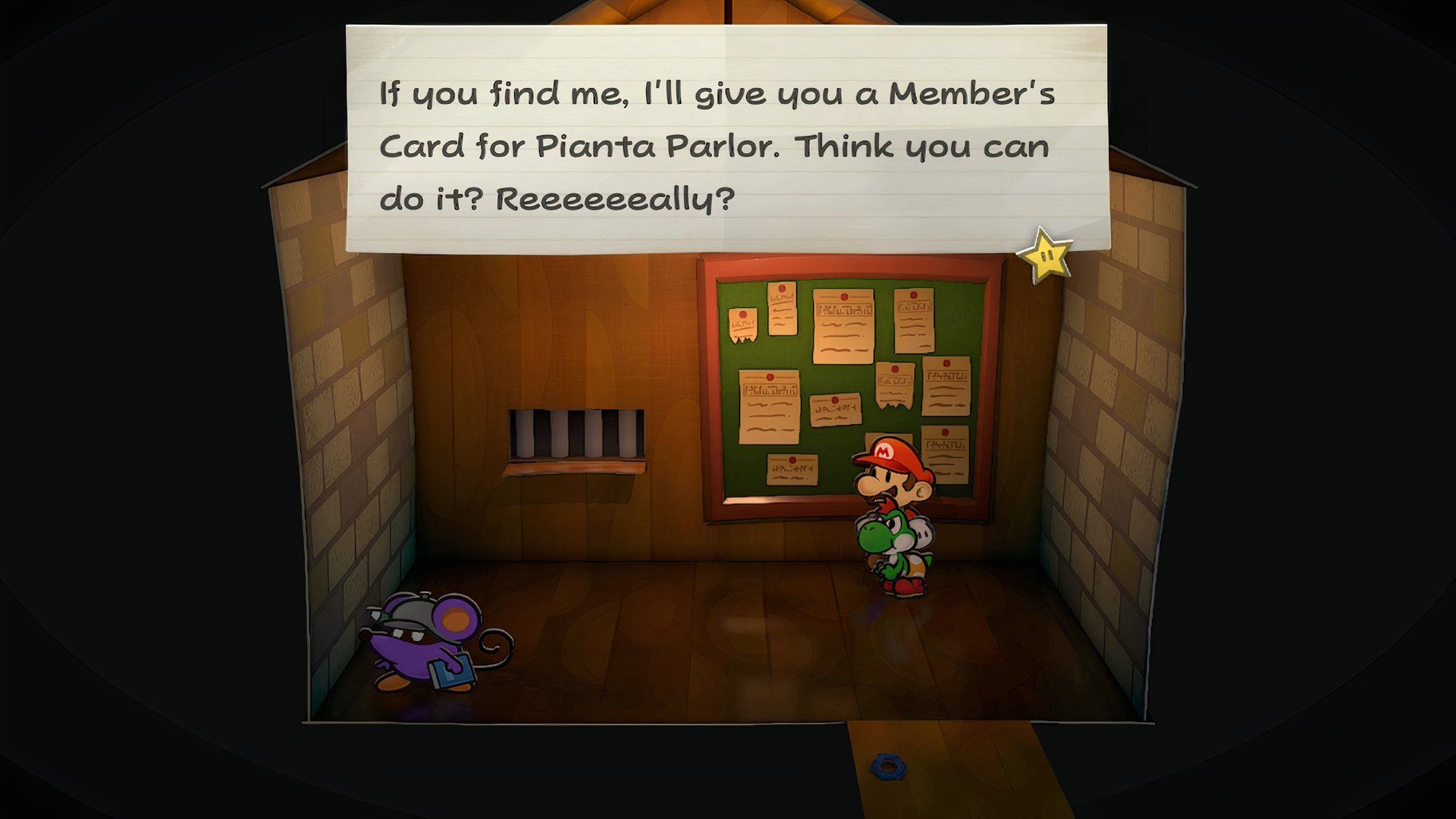 Paper Mario: The Thousand-Year Door - Trouble Center Find Koopook Member's Card