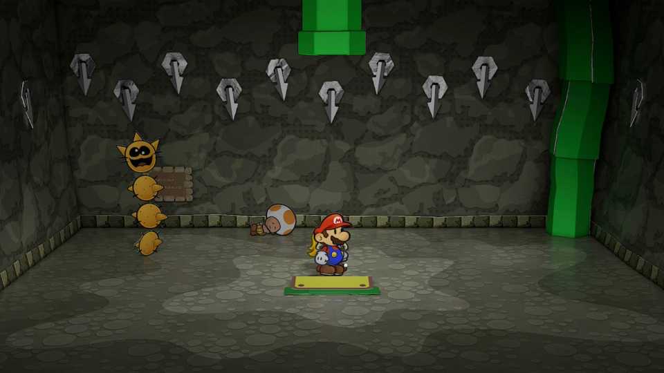 Paper Mario: The Thousand-Year Door - Pit of 100 Trials Pine T. Sr. passed out