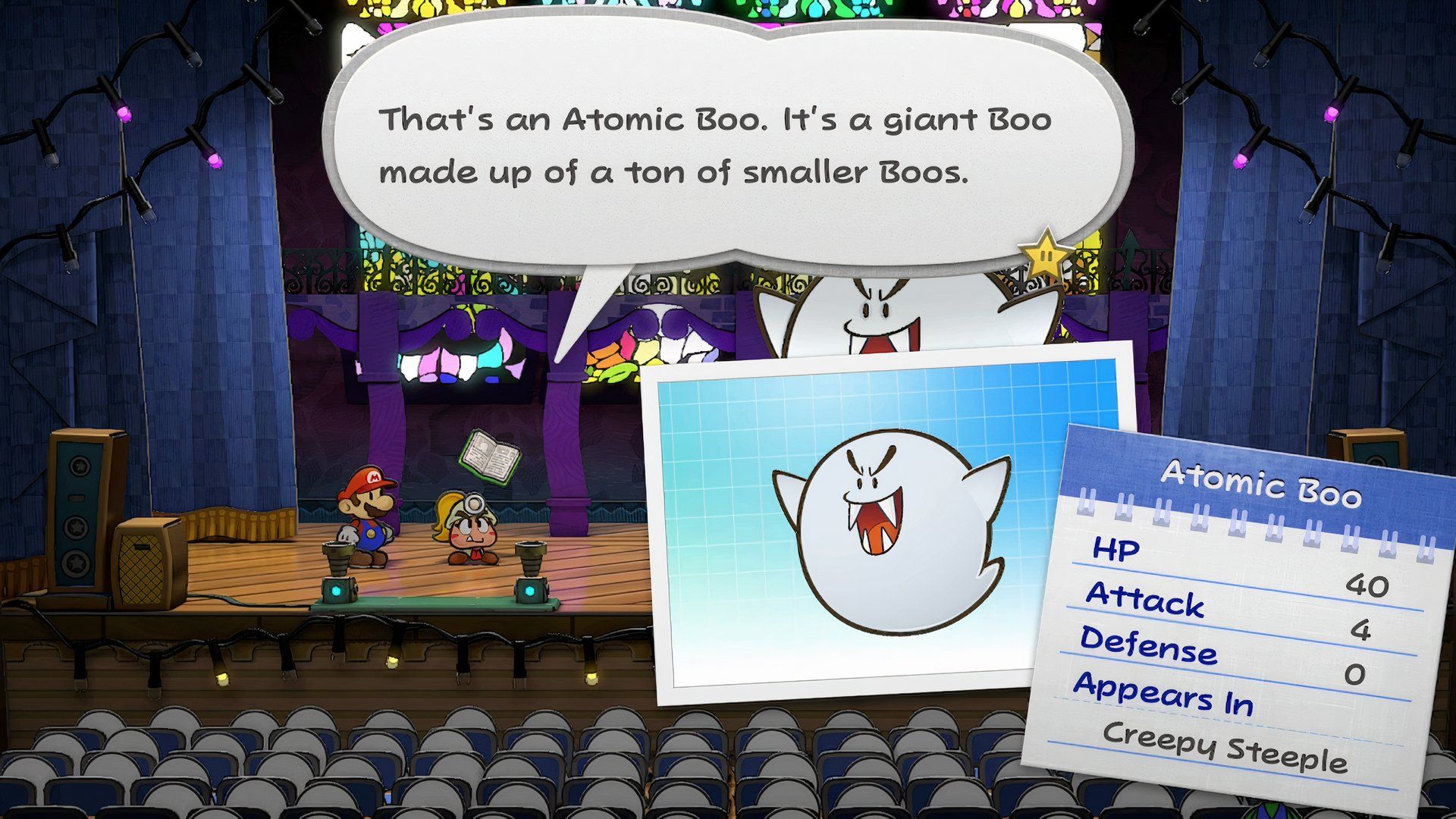 Paper Mario: The Thousand-Year Door - Atomic Boo in Creepy Steeple
