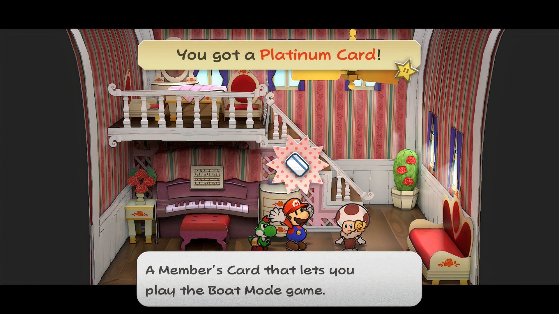 Paper Mario: The Thousand-Year Door - Pianta Parlor Platinum Card Toodles