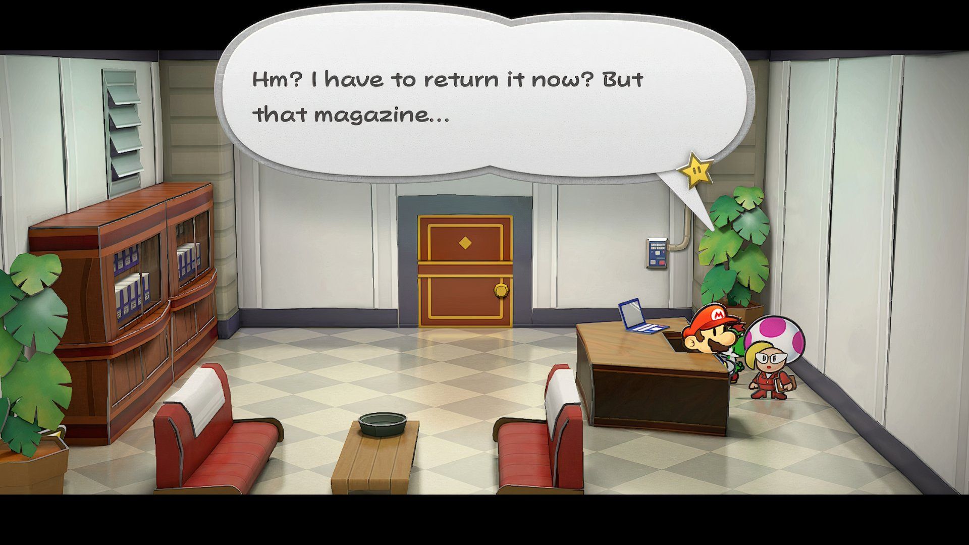 Paper Mario: The Thousand-Year Door - Trouble Center Toodles' Magazine with Jolene