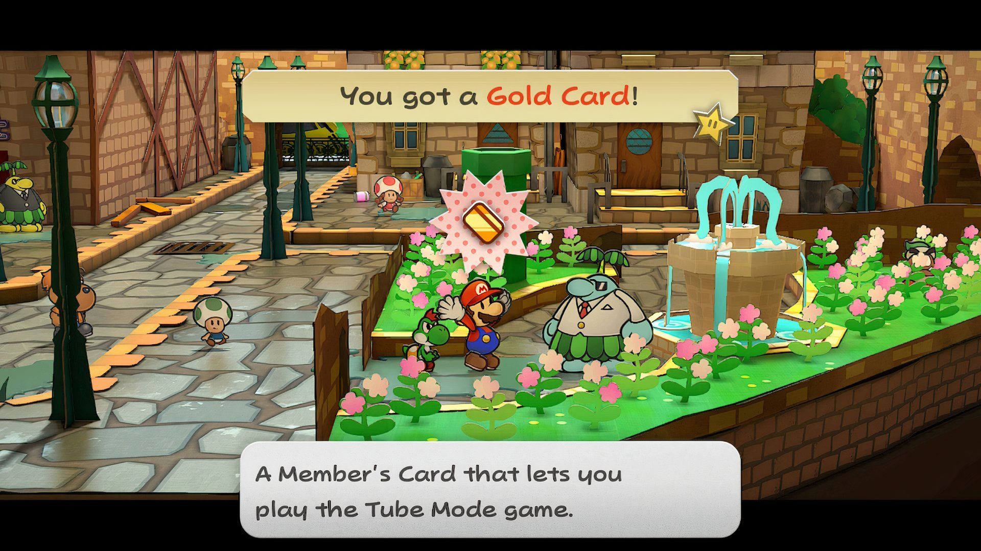 Paper Mario: The Thousand-Year Door - Pianta Parlor Gold Card Frankie